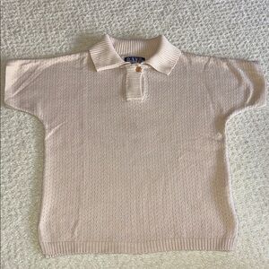 Belati Short Sleeve Polo Knit Sweater